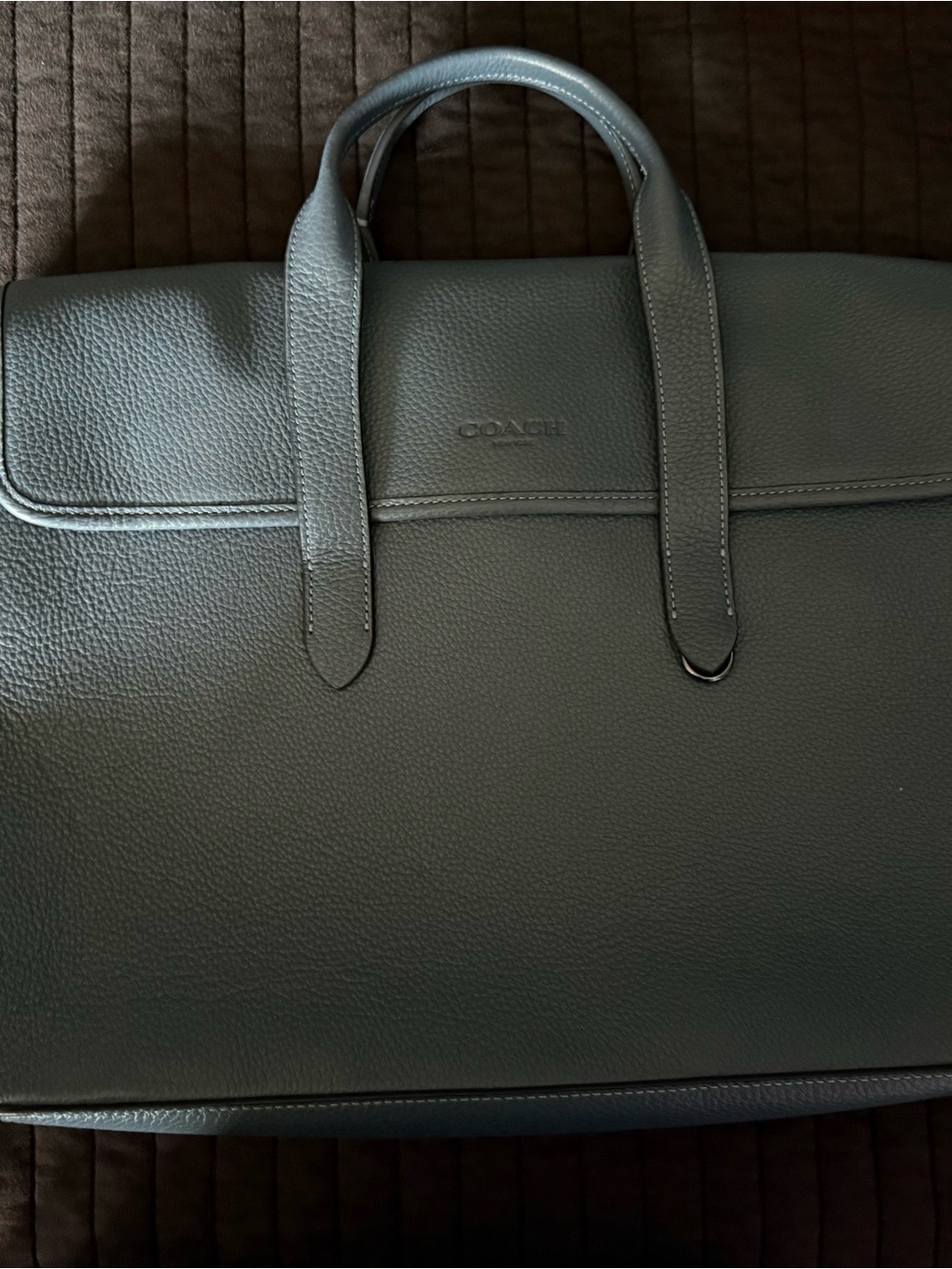 Coach Pebbled Leather Briefcase